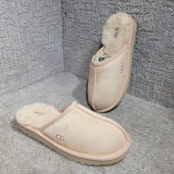 UGG Other - UGG Keegan Big Kid's Size 4 US Pink Suede Shearling Slippers 1126382K